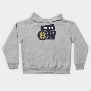 Bitcoin BTC Wallet Kids Hoodie